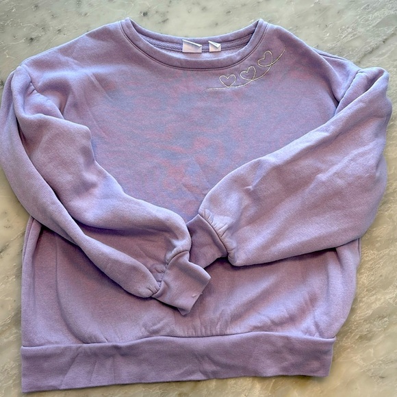 Purple ruffled sleeves sweater - Picture 1 of 2